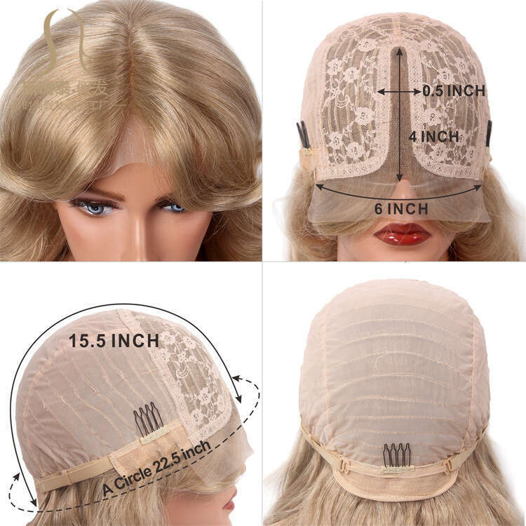 Lace Front Wig Cover T Shape Shenzhen Little Women's 613 Front Headset Full Head T-Shaped Lace Synthetic Wig Kq2 Kq2