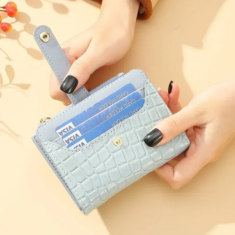 Mini Print Clutch Wallet Short Credit Card Holder Womens Card Case Coin Purse Cute Wallet 241224