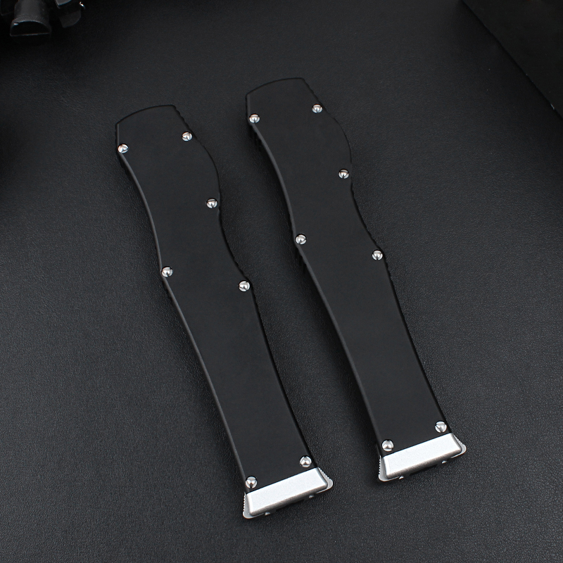 High End New Design Tactical Knife D2 Two-tone Black Blade CNC 6061-T6 Handle Outdoor Survival Knives with Kydex