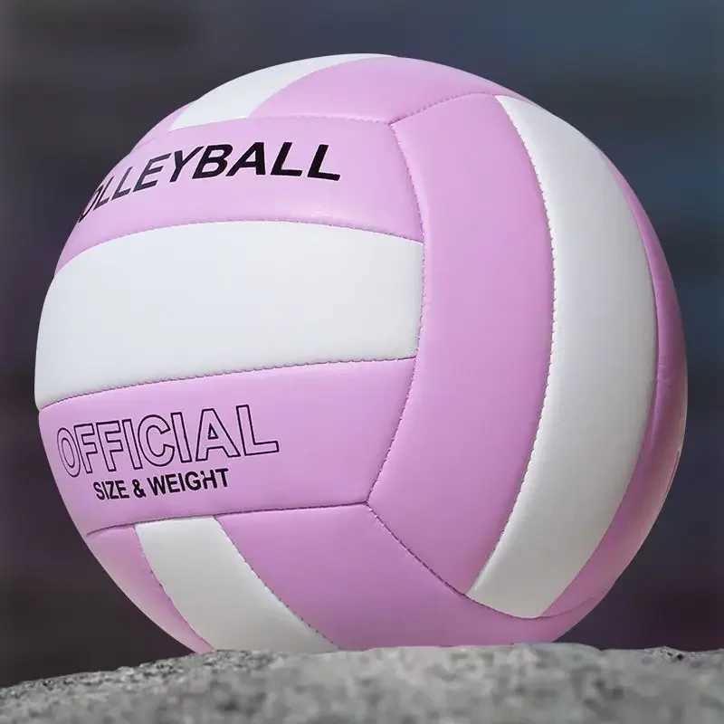 Size 5 Volleyball PVC Wear-resistant Explosion Proof Training Game Ball High Bouncy Machine Seam Beach VolleyballXJ241230