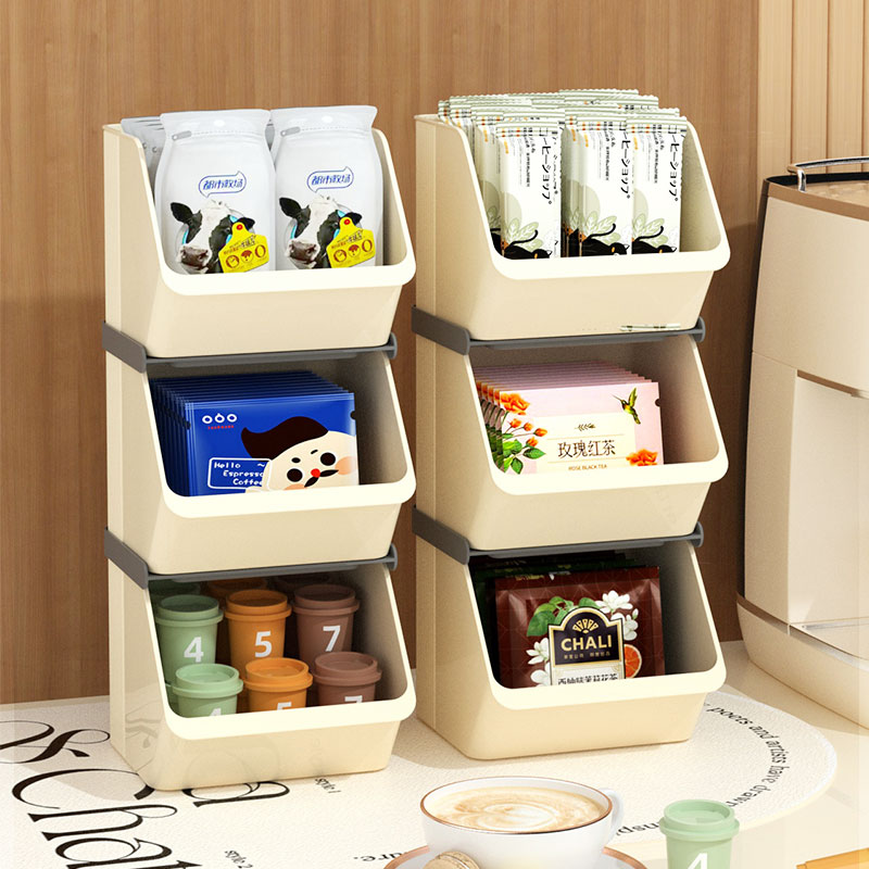 Compact Dual Layer Tea Bag Container - Durable & Space Saving Design