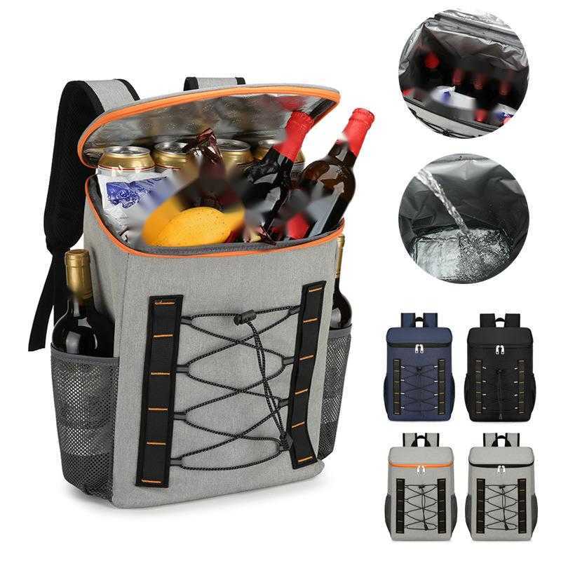 Insulated Bag Large Capacity Minimalist Backpack Oxford Cloth Lightweight Portable Insulated Inner Compartment Refrigerated Ice Pack 240920