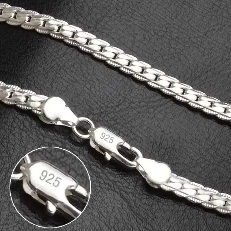 Fashion Wedding Engagement Jewelry 18-24 inches 925 sterling silver gold luxury brand design noble necklace chain W241230