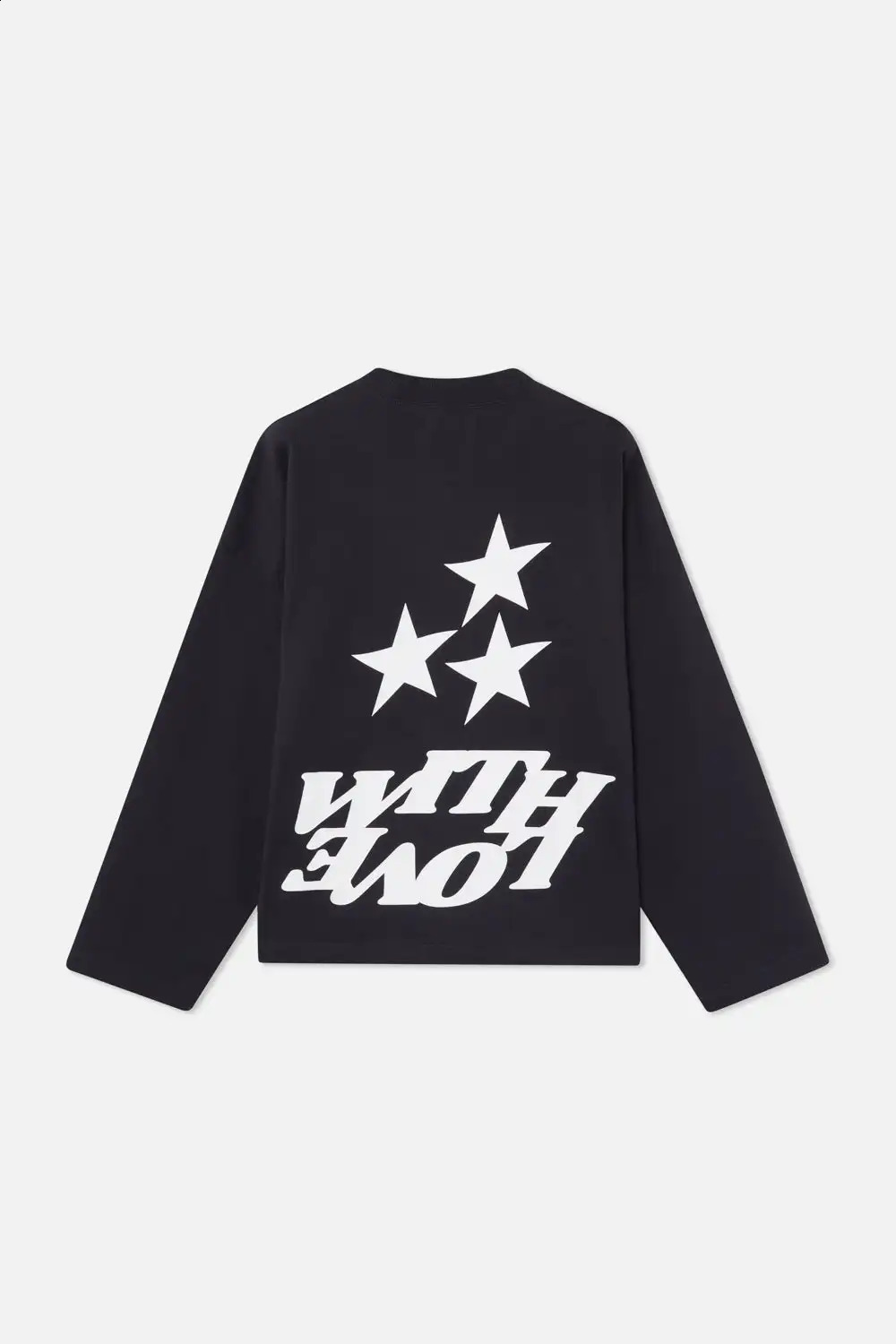 Oversized Vintage Com Ecru Sweatshirt Long Sleeves T shirt Casual Letters Hiphop Harajuku Streetwear Y2k Tops Men Women Clothing 241224