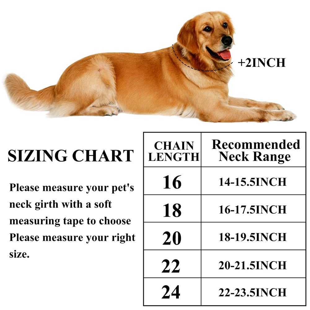 Dog Chain Diamond Cuban Link Chain With Design Secure Buckle Pet Cat Dogs Collar Necklaces Pet Items Accessories DropshippingXJ241230