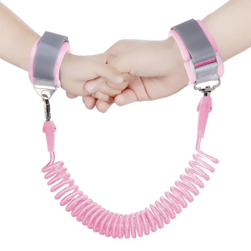 Toddlers Leash Anti Lost Wrist Link Child Kids Safety Harness Kids Walking Wristband Assistant Strap Belt for Girl Pink Gift 241230