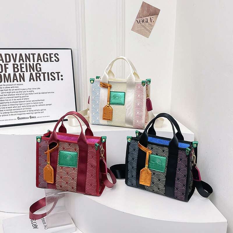 Women's Bags Handbag Fashion Canvas Tote Trend Brand Versatile Shoulder High Quality Elegant Crossbody Bag Designer Classic Handbag