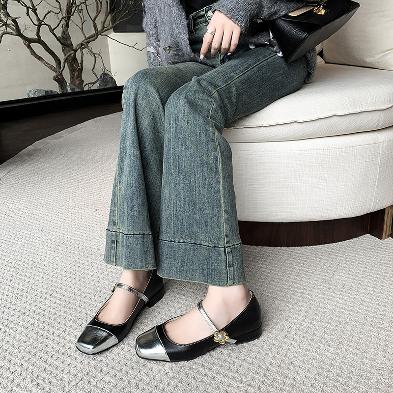 Women Dress Shoes Fashion High Heel Versatile Soft Plus Size Shallow Triple Black Beige fashion