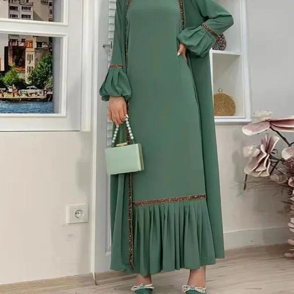 Ethnic Clothing Ethnic Clothing Eid Abaya Dubai Modest Turkey Muslim Long Dress For Women Arabic Sequin Islamic Dresses Evening Party Gown Moroccan Ka