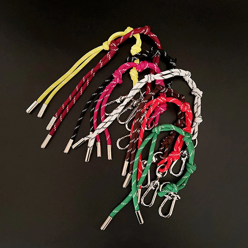 Japan and South Korea style accessories lanyard color nylon rope charm for bag pendant personality stylish anklet bracelet 241226