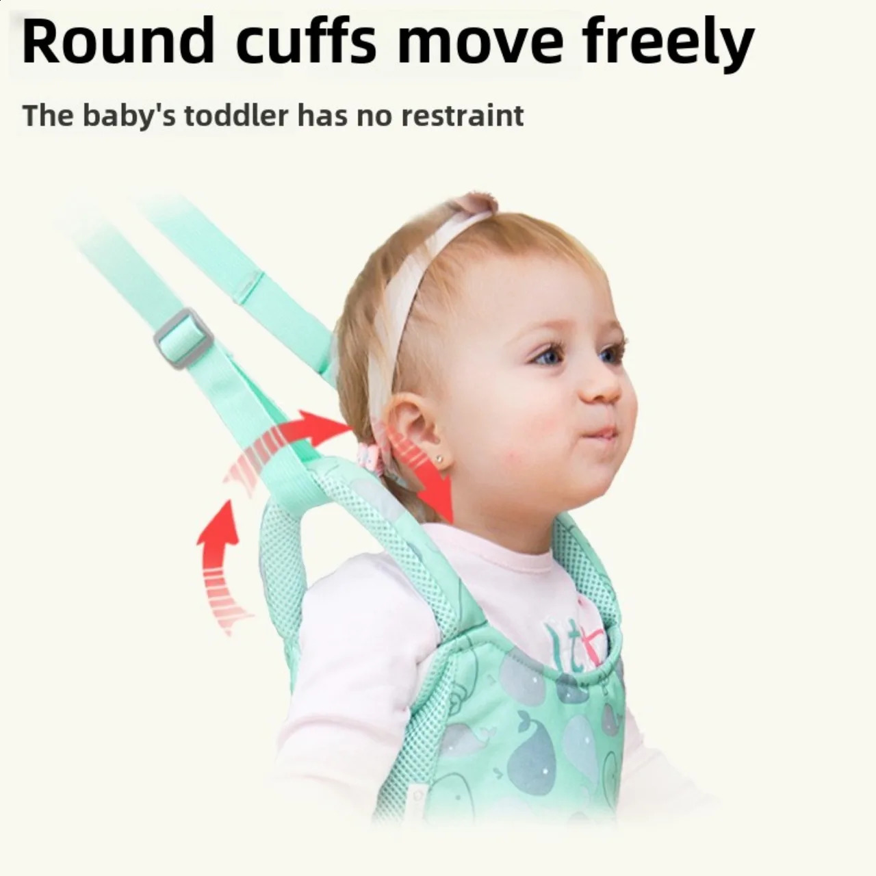 Portable Toddler Assisted Walking Learn Harness Child Walker Baby Safe Belt Breathable Protective Kid Supportive Auxiliary Strap 241230