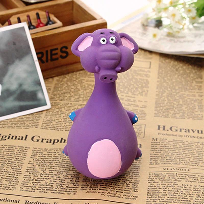 Update Latex Dog Toys Sound Squeaky Elephant/Cow Animal Chew Pet Rubber Vocal For Small Large Dogs Bite Resistant Interactive Toy