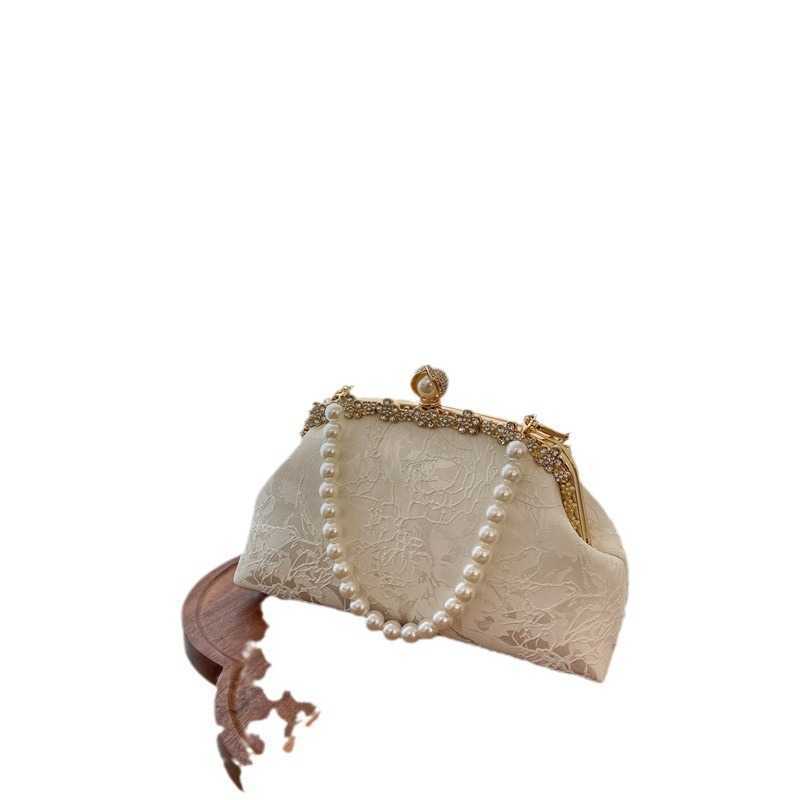 Light Luxury Embossed Pattern Large Capacity Handbag Crossbody Bag Shoulder Bag High-quality Mouth Gold Bag Black and White Bag