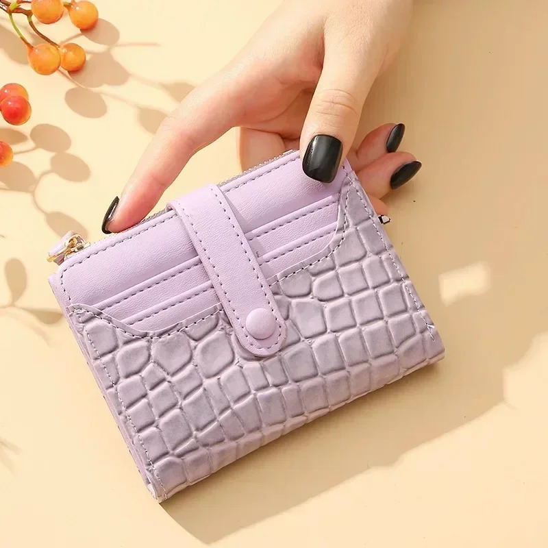 Mini Print Clutch Wallet Short Credit Card Holder Womens Card Case Coin Purse Cute Wallet 241224