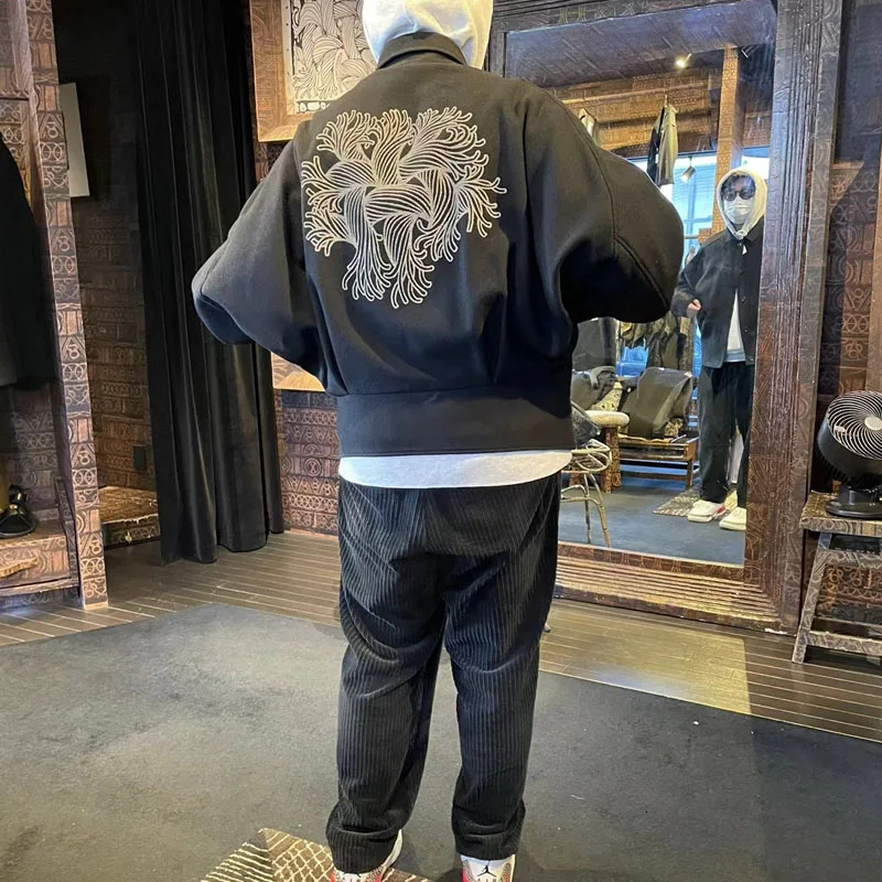 Autumn Christopher Nemeth 21Aw Men's Back Knot Pattern Wool Woolen Jacket Women's Coat New