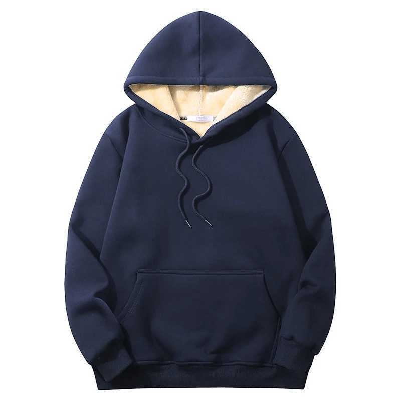 Winter hooded sweatshirt thick and warm Lambswool hooded pants mens sportswear brand casual sportswear fashionable windproof unisex style Sp W241230
