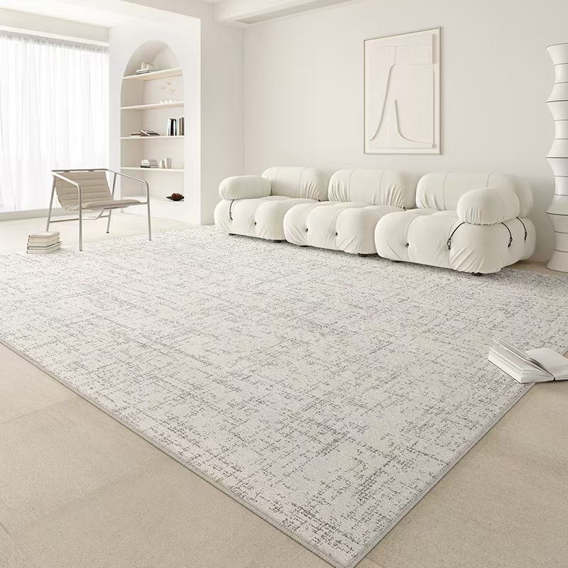 4675-56.6-GZX-Minimalist Solid Color Carpet Living Room Sofa Large Area Decorative Rug Bedroom Lines Polyester Thickened Furry Home Floor Mats
