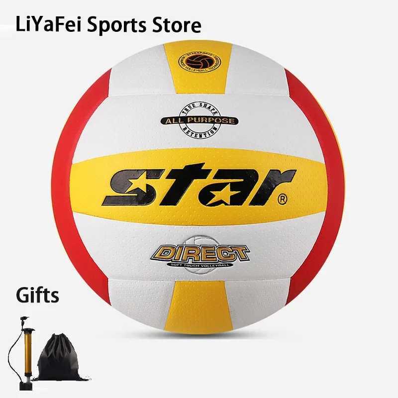 VB4055-34 Star Size 5 Adults Youth Volleyballs Soft Touch Match Training Official Balls High-quality Outdoor Indoor VolleyballsXJ241230