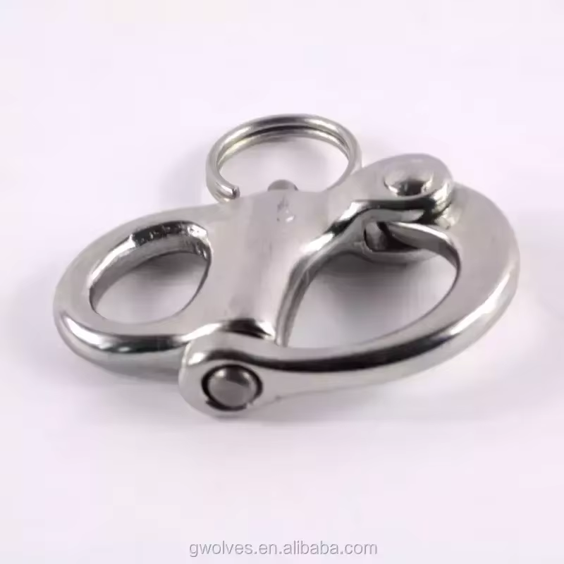 316 stainless steel swivel snap shackle 52mm snap hook
