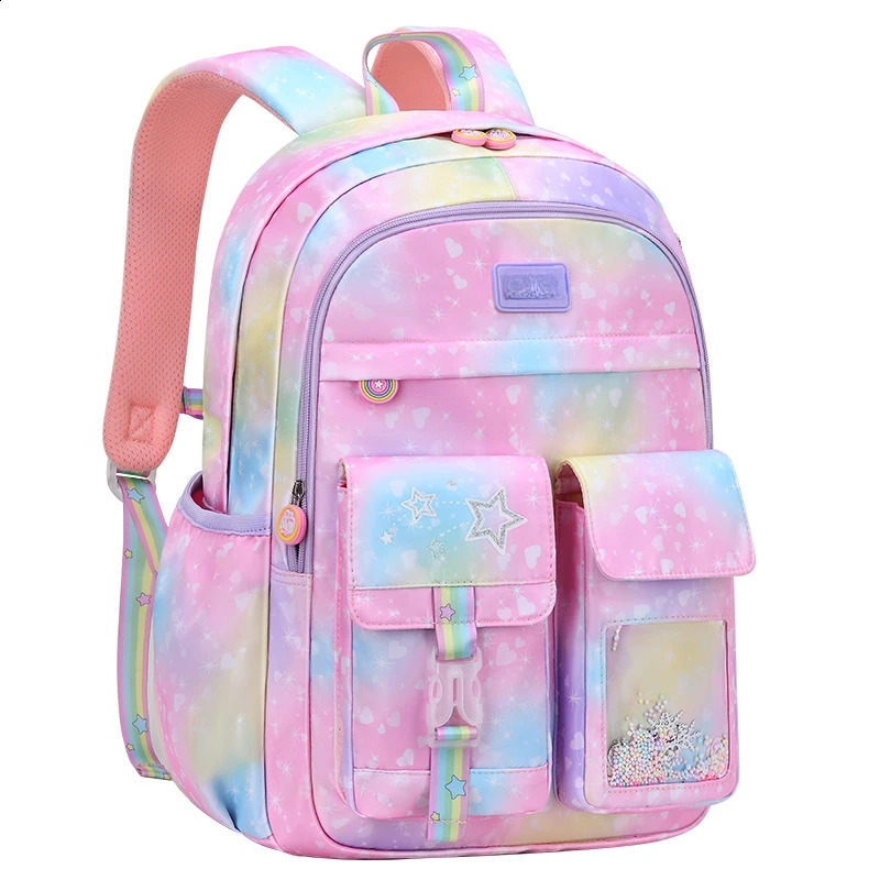 Princess Backpack teenager Schoolbag knapsack School Bags For Girls Kids Satchel Primary Orthopedic School Backpacks Children 241230