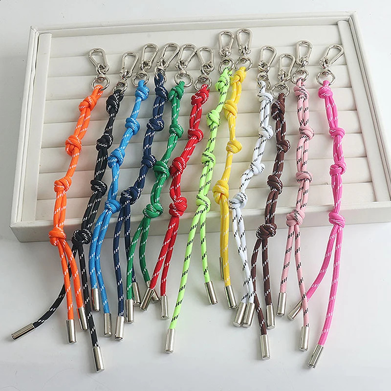 Japan and South Korea style accessories lanyard color nylon rope charm for bag pendant personality stylish anklet bracelet 241226