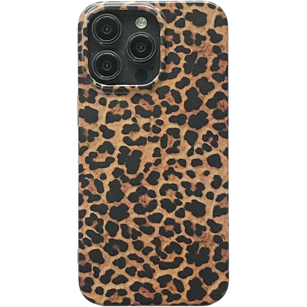 Cheetah Leopard 3 Print Phone Case 16 Pro Max 6.9 inch Retro Trendy Matte Slim Protective Girls Women Funda Cover for iPhone 16promax tective i promax