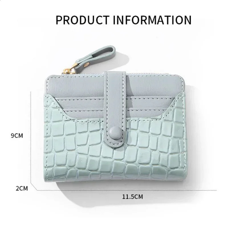 Mini Print Clutch Wallet Short Credit Card Holder Womens Card Case Coin Purse Cute Wallet 241224