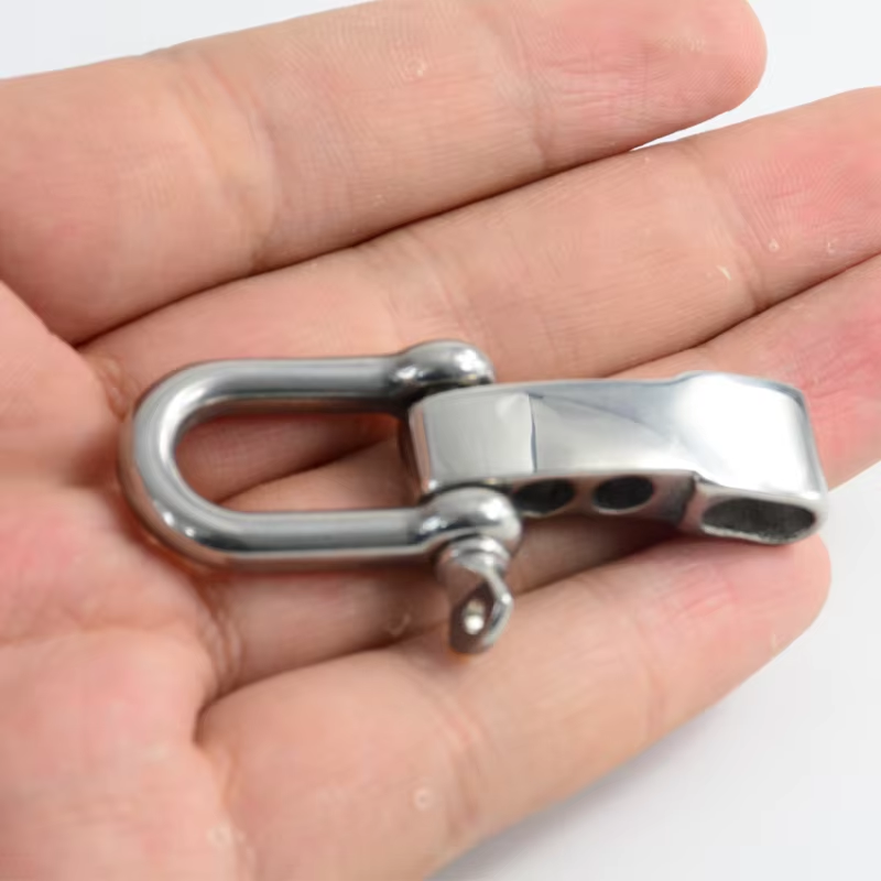 Factory custom Metal Adjustable Stainless Steel D Shackle Clasp For Paracord Bracelet