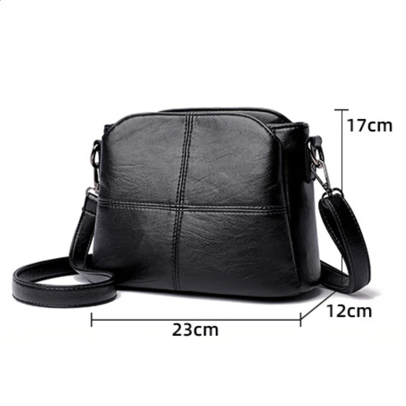 Womens Bags Retro n Crossbody Bag Trend Quality PU Leather Bucket Shoulder Small Handbags for Women 241226