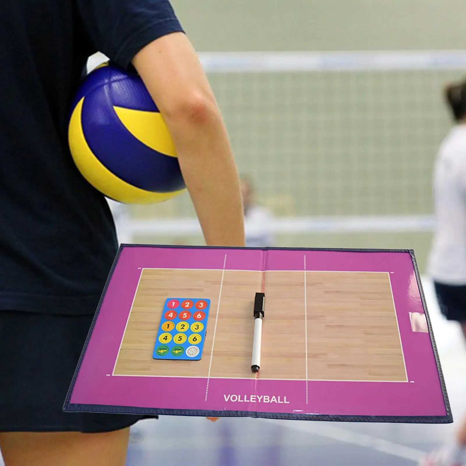 Volleyball Coaching Clipboard Kit with Coaches Marker Pen PortableXJ241230