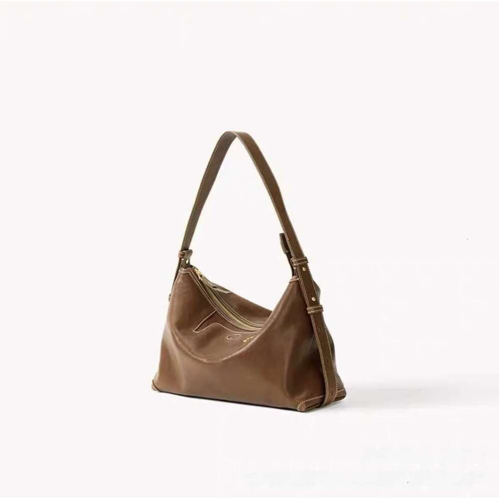 Women's Bags Handbag Down The Pine Track Series Shallow Hobo Commuting Simplechamois Leather Underarm Dumpg Bag For Women