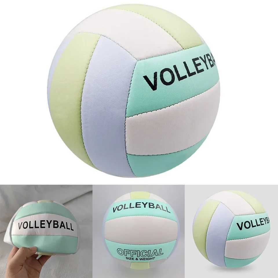1pc Size 5 Volleyball Rubber+PVC Ball Sports Sand Beach Playground Gym Game Play Portable Training For Outdoor Indoor TrainingXJ241230