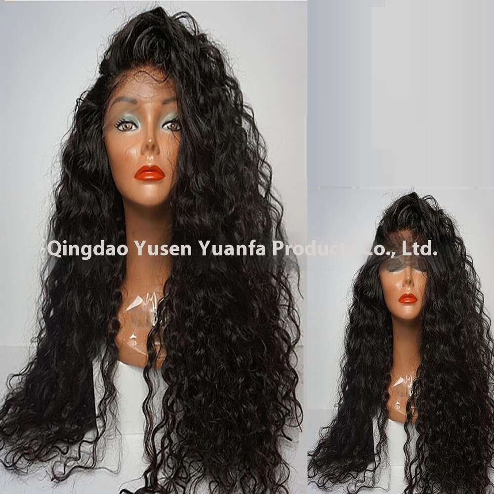 Fiber wig fluffy small roll 13 * 4 front lace headband