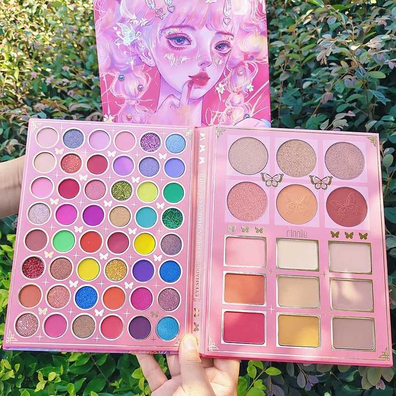 63 Colors Eyeshadow Palette Highlighting and Contouring lescent Matte Shimmer Glitter Sequins Makeup Palette MultifunctionalXJ241230