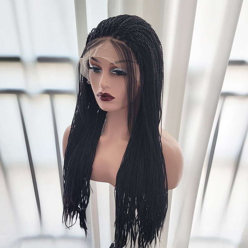 Lace Front Wig Cover T Shape Two Strand Braided Wig Fashionable Women's Dirty Braid T-Shaped Front Lace Headband Kq2 Kq2