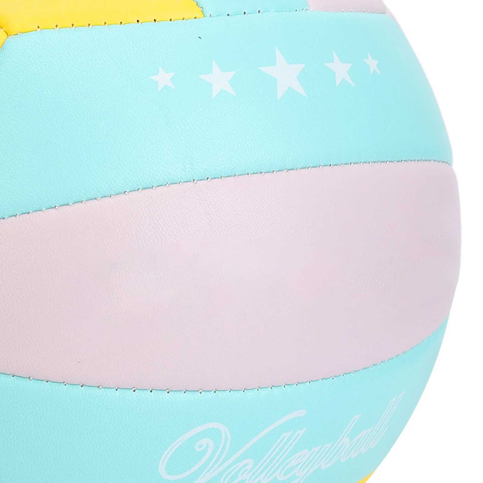 Size 5 Training Pink Blue Yellow Volleyball Soft High Elasticity Lightweight PVC Indoor Outdoor Beach Volleyball for Pool GymXJ241230