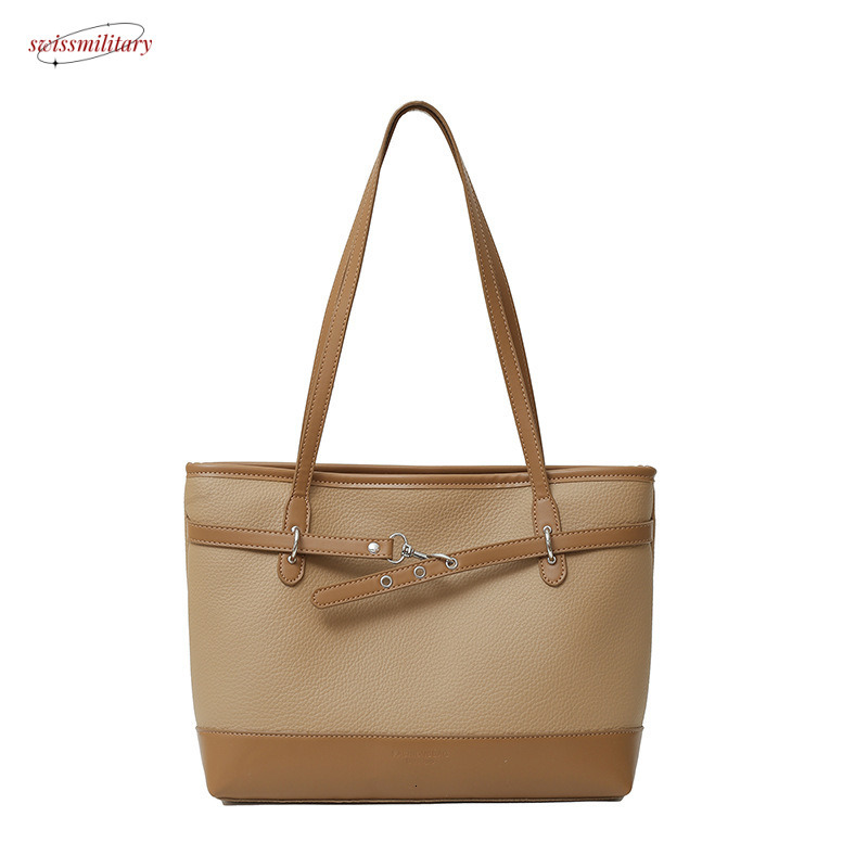 New large capacity for women's fashionable commuting tote bag, versatile high-end, portable and simple single shoulder bag #32 swissmilitary