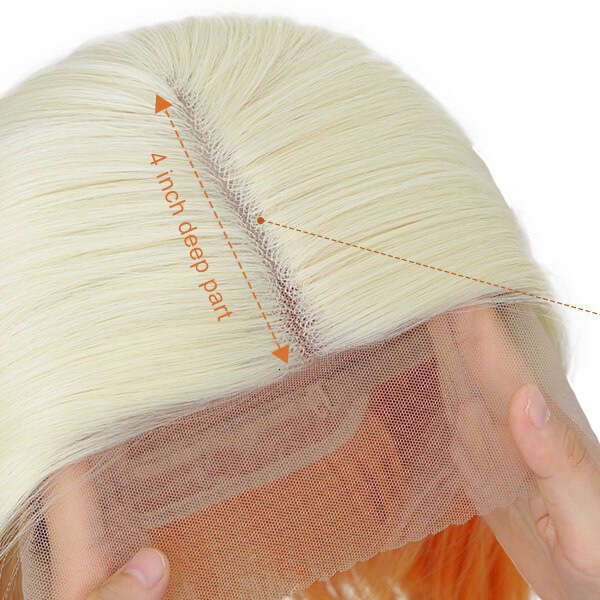 Lace Front Wig Cover T Shape Cos T-Shaped 13 * 4Lace Long Straight Hair For Women, Front Lace Wig Full Head Cover Kq2 Kq2
