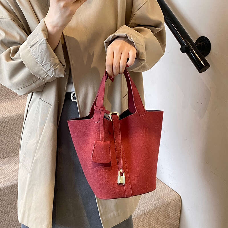 Women's Bags Handbag Women's PU Leather Bucket Handbag Designer Brand Travel Fashion Composite Ladies Casual Tote Bag Momei