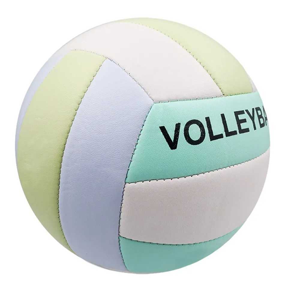 Size 5 Volleyball Hot Sale Rubber Liner 23cm Soft Non-slip Wear-resistant Beach Game Volleyball For Outdoor Indoor TrainingXJ241230