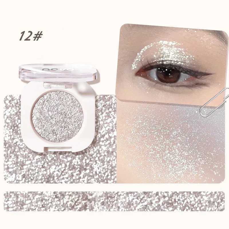 Monochrome Glitter Eyeshadow lescent Highlighter Powder Makeup Diamond Eye Shadow Palette Bright Shiny Eye Makeup CosmeticsXJ241230