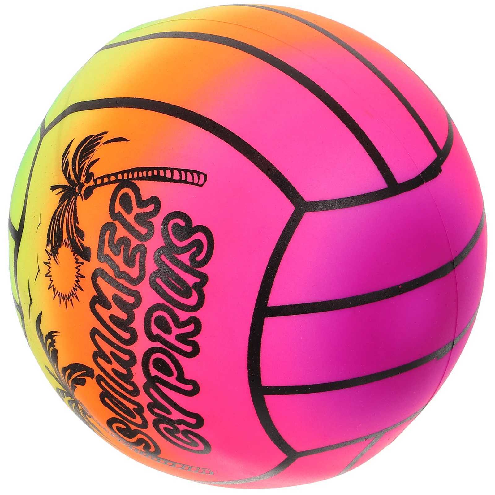 Tropical Beach Ball Outdoor Thickened Rainbow Pvc Volleyball Childrens Inflatable Toy Indoor and Sports Equipment BulkXJ241230