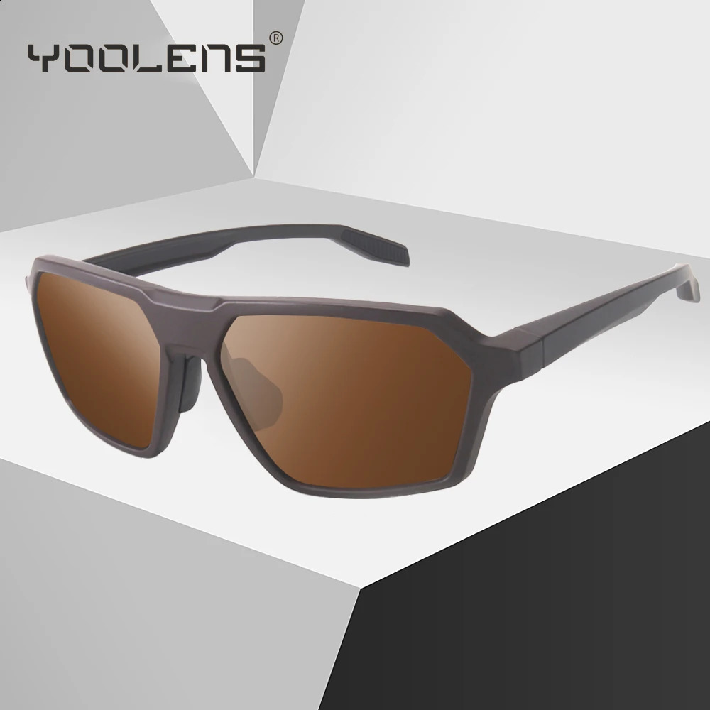 YOOLENS Floating Sunglasses Square Polarized UV400 Fishing Glasses For Men Women Driving Golf Running Glasses Y130 241230