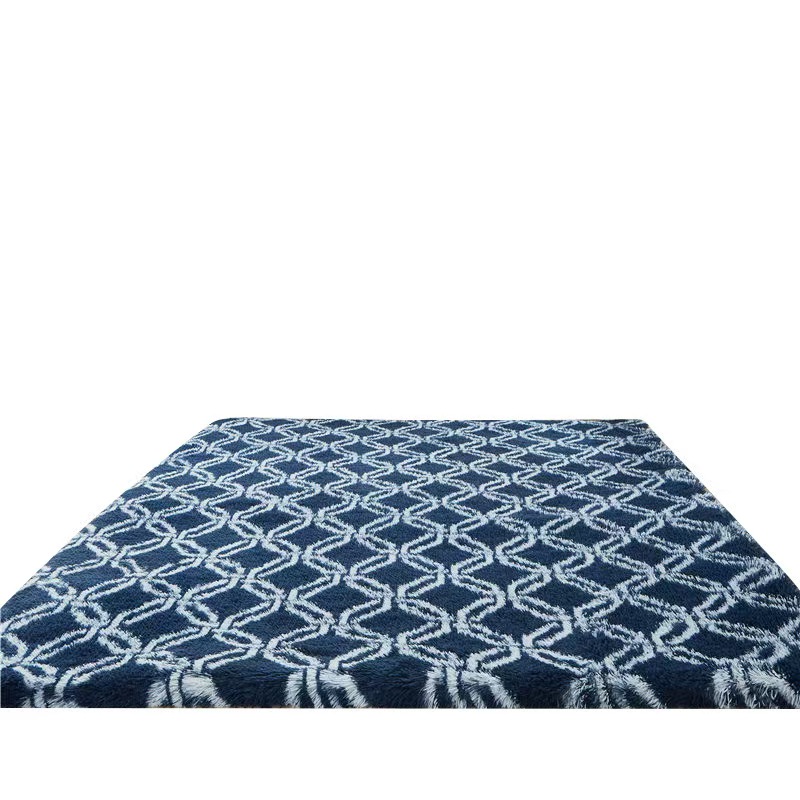 4683-58.88-BB-Minimalist Solid Color Carpet Living Room Sofa Large Area Decorative Rug Bedroom Lines Polyester Thickened Furry Home Floor Mats