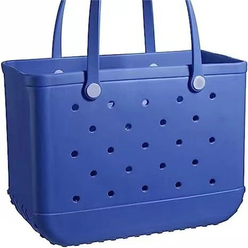 Bogg Bag STOCK Designer Large Summer Bogg Beach Bag New Rubber Bags EVA With Hole Waterproof Sandproof Durable Open Silicone Tote For Outdoor Pool Sports