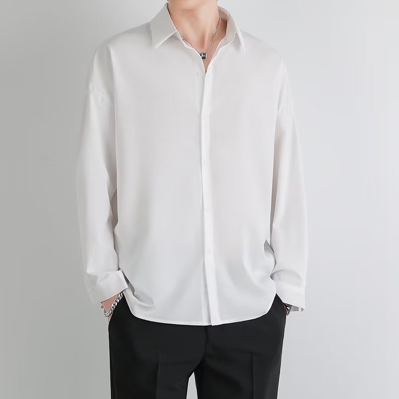 GY57409 Summer new style shirt men's short sleeve spring and summer loose fashion drape casual shirt men's half sleeve jacket