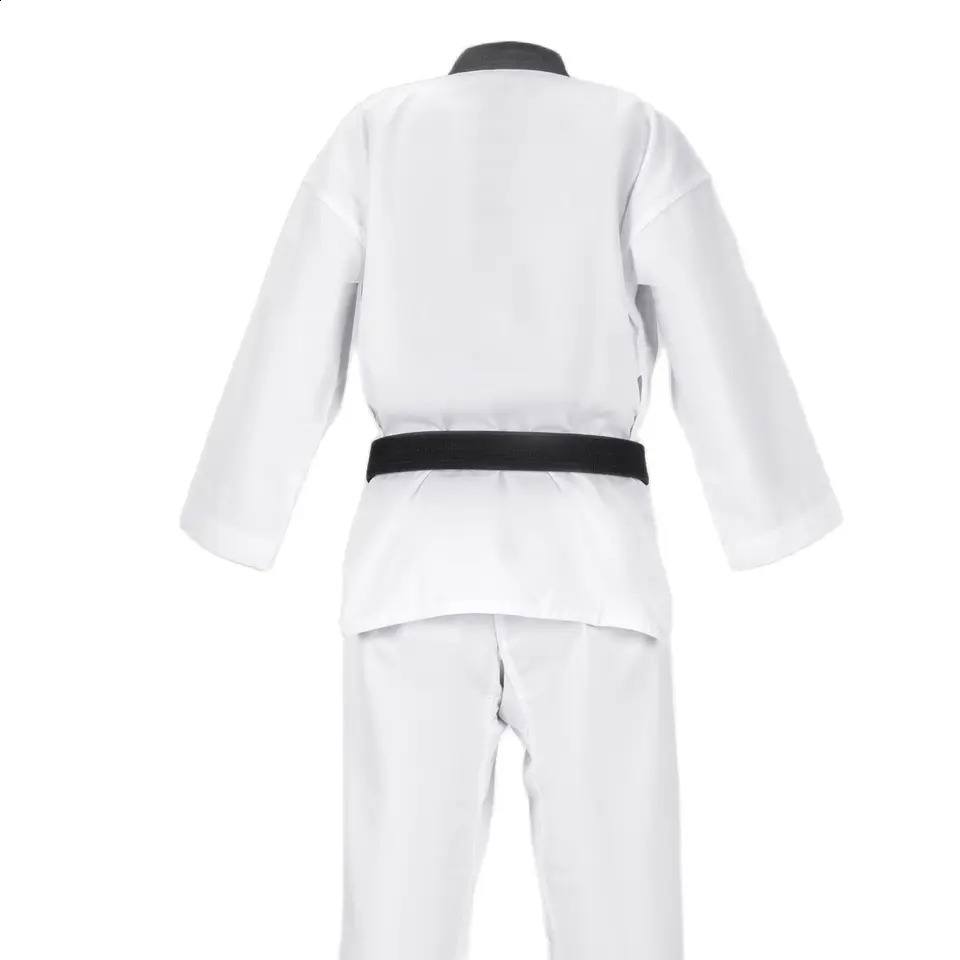 TKD Customize Patten Clothing White Taekwondo Uniforms WTF Karate Judo Dobok Children Adult Size Unisex Long Sleeve Gi Uniform 241230