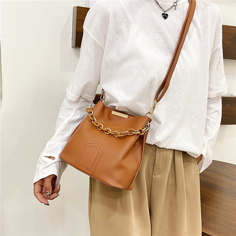 women bucket bag new trend fashion chain portable shoulder bag messenger bag