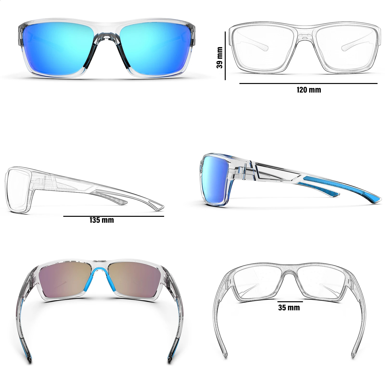 SUUKAA High Quality Outdoor Polarized Sunglasses for Men Women Sports Sun Glasses Driving Fishing Cycling Glasses 241230