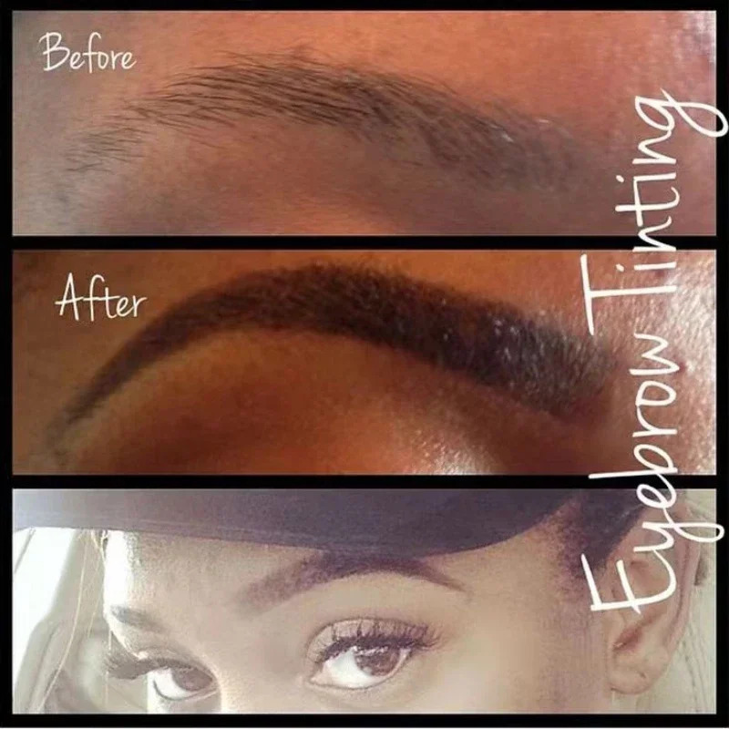 1pcs HENNA EYEBROWS TINT Professional Brow Dye Cream Makeup Waterproof Long-lasting Dye Tattoo Cream Henna Eyebrow brow liner 241226